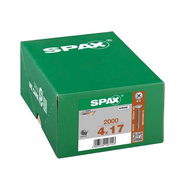 SPAX Universalschrauben Z2 Rückwandkopf WIROX 4 x 17 mm 2000 Stück Image