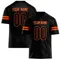 Customized Team Name Number Name Rugby T-shirt Personalized DIY V Neck Black Mens Sports T Shirt