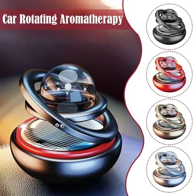 Solar Car Perfume Diffuser Fast Heating Car Aromatherapy 360 Rotation Double Interior Decoration