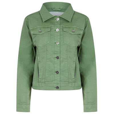 Coats / Jackets Feather Women's Stretch Cotton Denim Jacket in Green Bay - Amara Reya / 18 - Tokyo Laundry