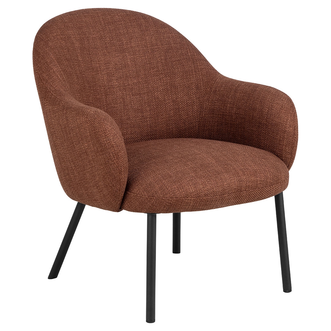 Ebuy24 Spencer Sessel Lounge-Sessel Stoff orange. Image