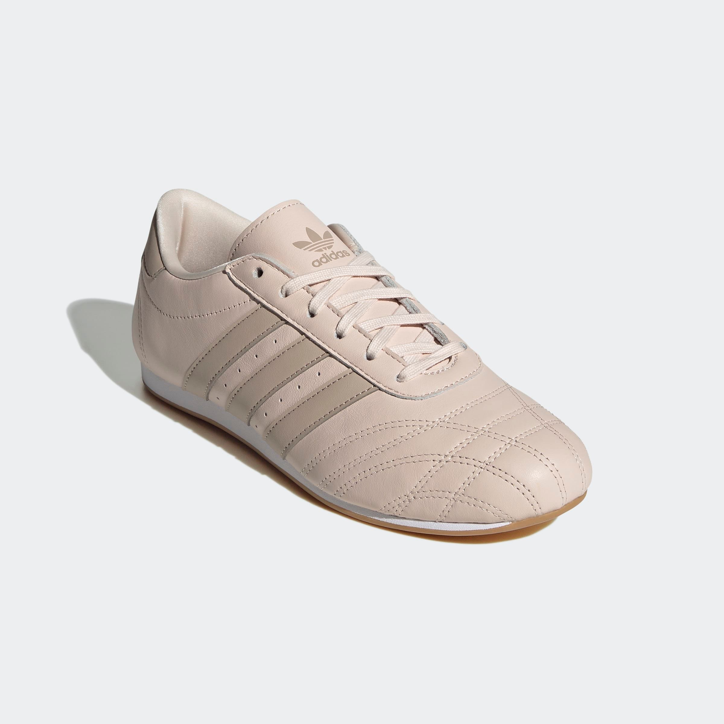 Sneaker ADIDAS ORIGINALS "TAEKWONDO", Damen, Gr. 39, beige (wonder quartz, wonder taupe, gum 3), Leder, Schuhe Sneaker