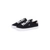 Plateausneaker TOMMY HILFIGER "VULC CANVAS LACE UP SNEAKER", Damen, Gr. 35, schwarz, Baumwolle, sportlich, Schuhe, Freizeitschuh, Halbschuh, Schnürschuh, in schmaler Form