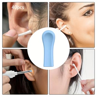 TEMU 40pcs Soft Ear Spoon Set, Gentle Ear Wax Removal Tools, No Battery Needed, Safe For Sensitive Ears, Ear Care Accessories Image