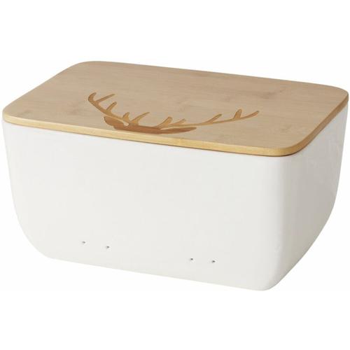 Brotkasten mit Bambusdeckel aspen, 31 x 22 x 16 cm