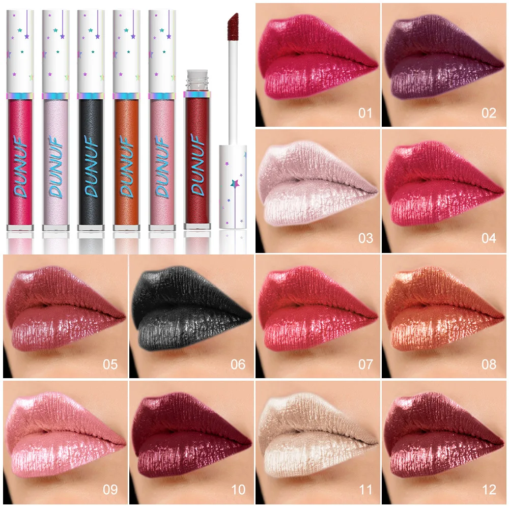 Star Diamond Color Lock Lip Glaze feuchtigkeitsspendend und feuchtigkeitsspendend, 12 Farben, wasserfest, nicht entfernend, Make-up Image