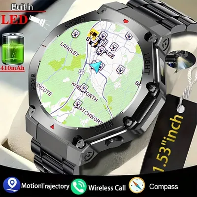 2025, neue LED-Smartwatch für Herren, HD-AMOLED, Bluetooth-Anruf, wasserdichte Smartwatch, Image