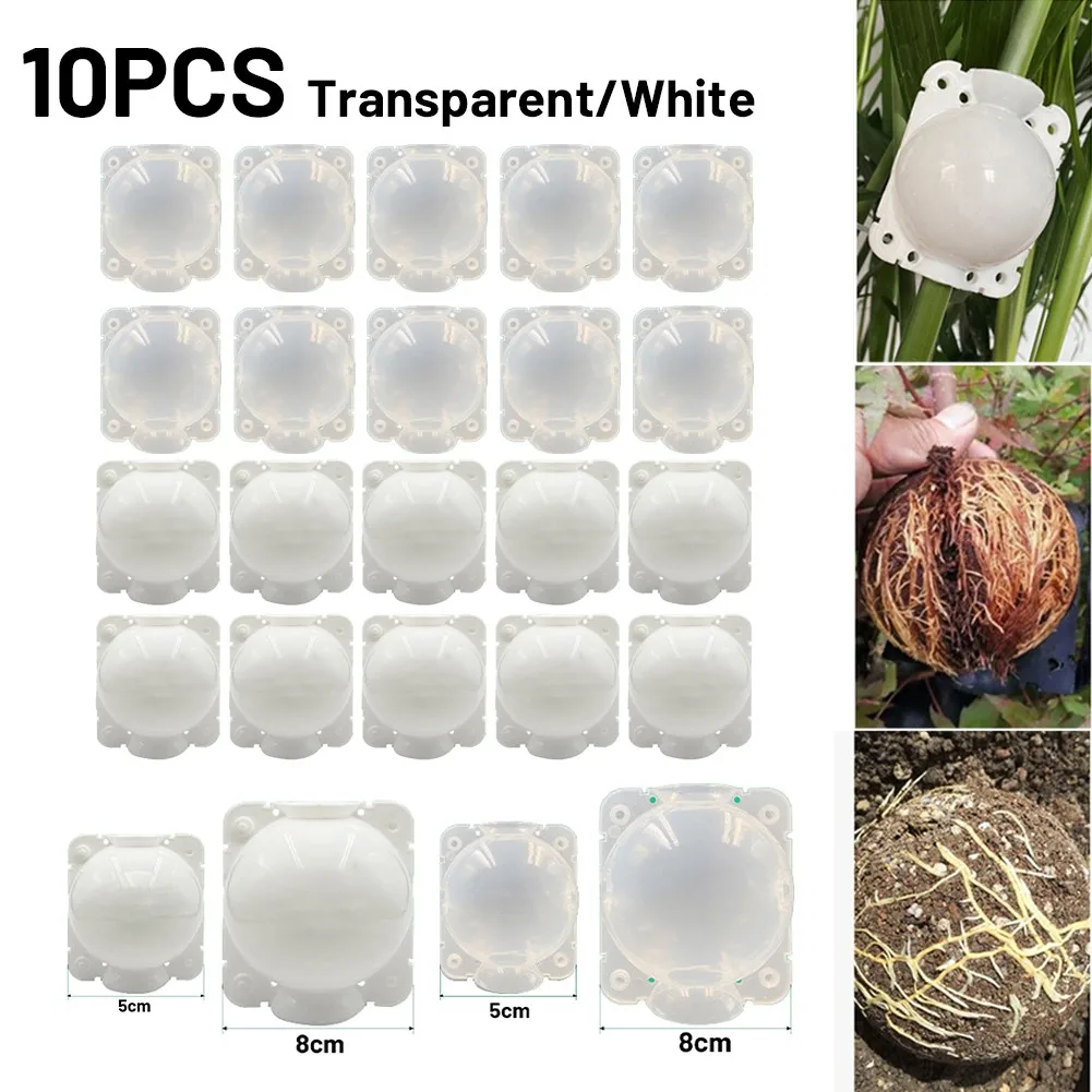 10PCS Anlage Graft Box Verwurzelung Ausrüstung Hochdruck Vermehrung Ball Garten Für Obst Bäume Magnolie Kamelie Pflanzen Wachstum Hilfe Image