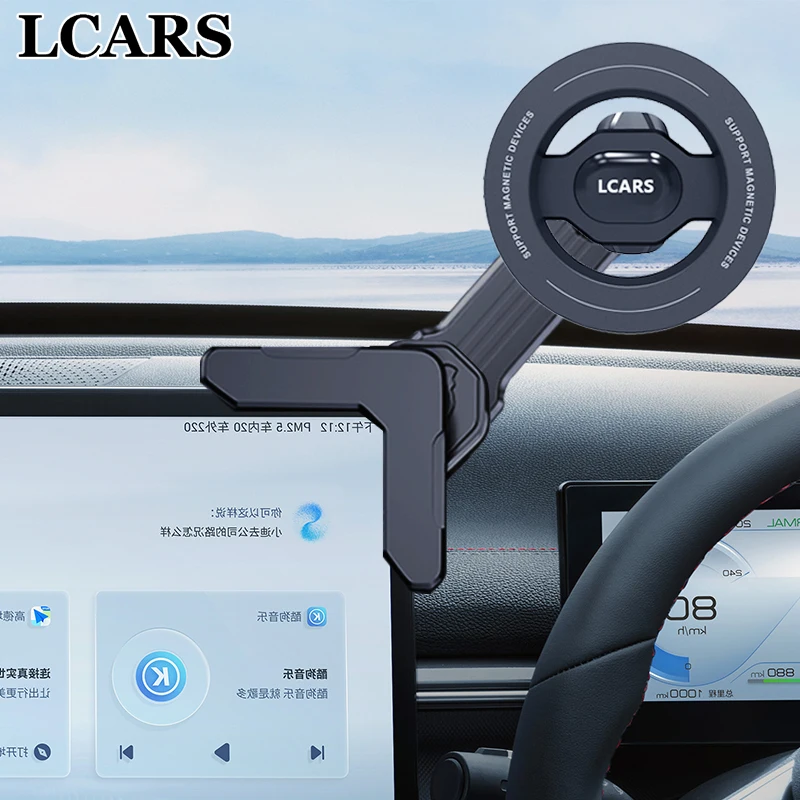 Autotelefonhalter, drehbare magnetische Stützhalterung, Tesla Model Y Model 3, New Energy Car Center Control Screen Dedicated Image