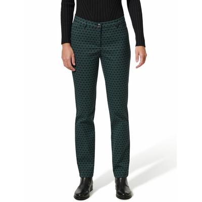 Walbusch Damen Jacquardhose Rautendessin Schwarz mehrfarbig Image