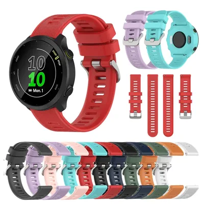 Silikon-Armband für Garmin Forerunner 165 55 645 245 Vivoactive 5 3 Venu 2 Plus SQ 2 Smart Watch Image