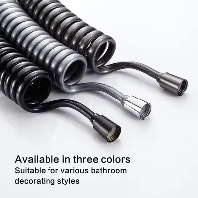 1.5M/2M/3M/5M Spring Flexible Retractable Hose For Shower Head Toilet Bidet Water Pipe Plumbing Spiral Flexible Shower Hose