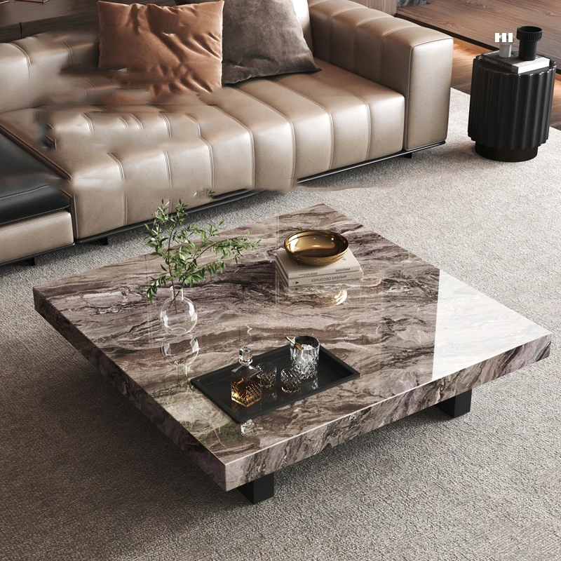 Rechteckiger Luxus-Couchtisch Design Moderner minimalistischer einzigartiger Couchtisch Wohnzimmer Vintage Muebles Para El Hogar Möbel