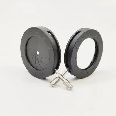 1-20mm 12 Blades Zoom Optical Iris Diaphragm Aperture Condenser For Digital Camera Microscope