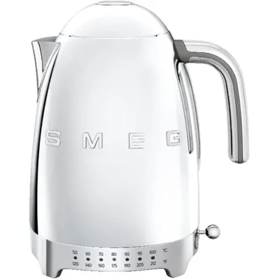 50's Retro 7 Cup Stainless Steel Variable Temperature Electric Kettle with 7 Temperature Settings,