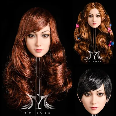YMTOYS YMT027 1/6 Scale Asian Beauty Head Sculpt Jasmine Plant Hair For 12 Inch PH TBL Action Figure