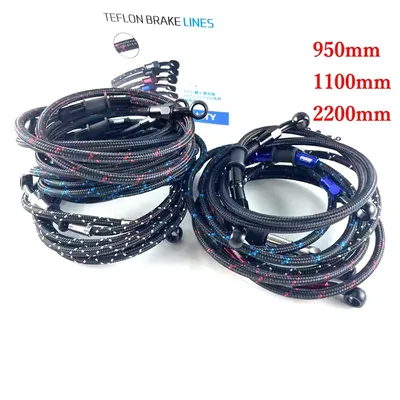 Motorcycle Scooter Dirt Bike Braided Steel Hydraulic Reinforce Brake line Clutch Hose Pipe