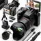 Fotocamere digitali NBD 5K e 64MP per fotografia, fotocamera con zoom ottico 16X con controllo WiFi