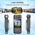 Mini telecamera WiFi Videoregistratore digitale portatile Polizia BodyCam Visione notturna a infrarossi Videocamera sportiva DV da equitazione