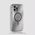 Custodia magnetica con struttura in metallo in alluminio per iPhone 13 12 14 15 16 Pro Max Plus Magsafe Pellicola per lenti di ricarica wireless Copertura per scheda posteriore del PC