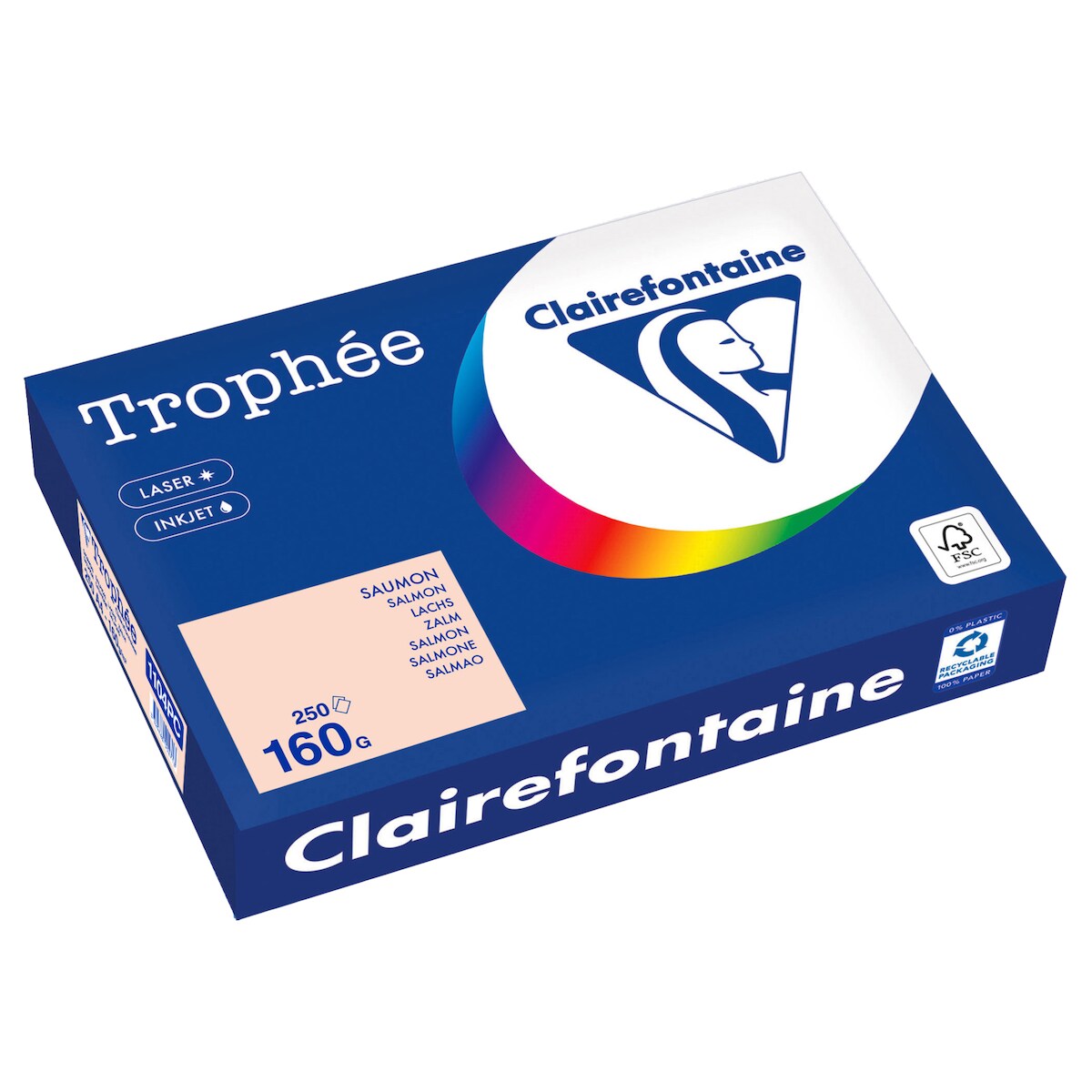 Clairefontaine Kopierpapier 1104PC A4 160g lachs 250 Blatt Image