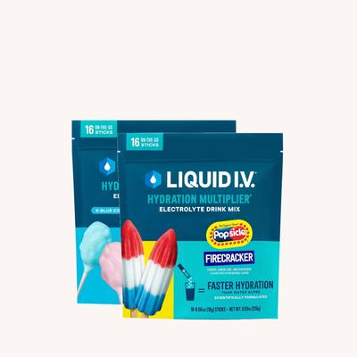 Liquid I.V.® Viral Duo Bundle Hydration Multiplier® (32 Pack) - Hydrating Powdered Electrolyte Drink Mix Packet - Variety Pack