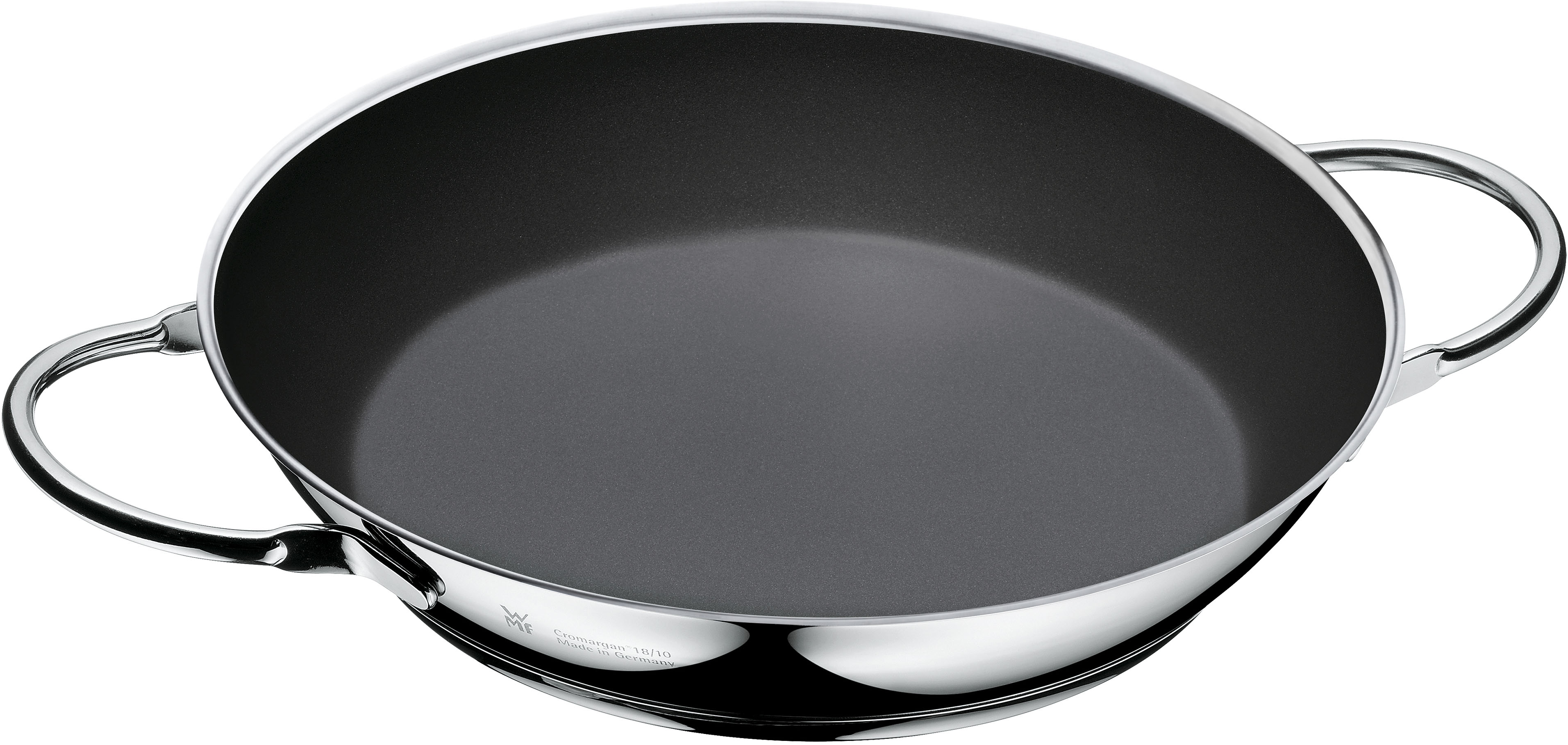 Servierpfanne WMF "CeraDur Profi", grau (edelstahl), B:25,5cm H:5cm L:35cm Ø:24cm, Pfannen, TransTherm-Allherdboden Image