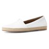 Slipper GABOR, Damen, Gr. 41, weiß, Kalbsleder, unifarben, casual, Schuhe, Schlupfschuh, Bequemschuh, Flats mit jutebezogenem Plateau