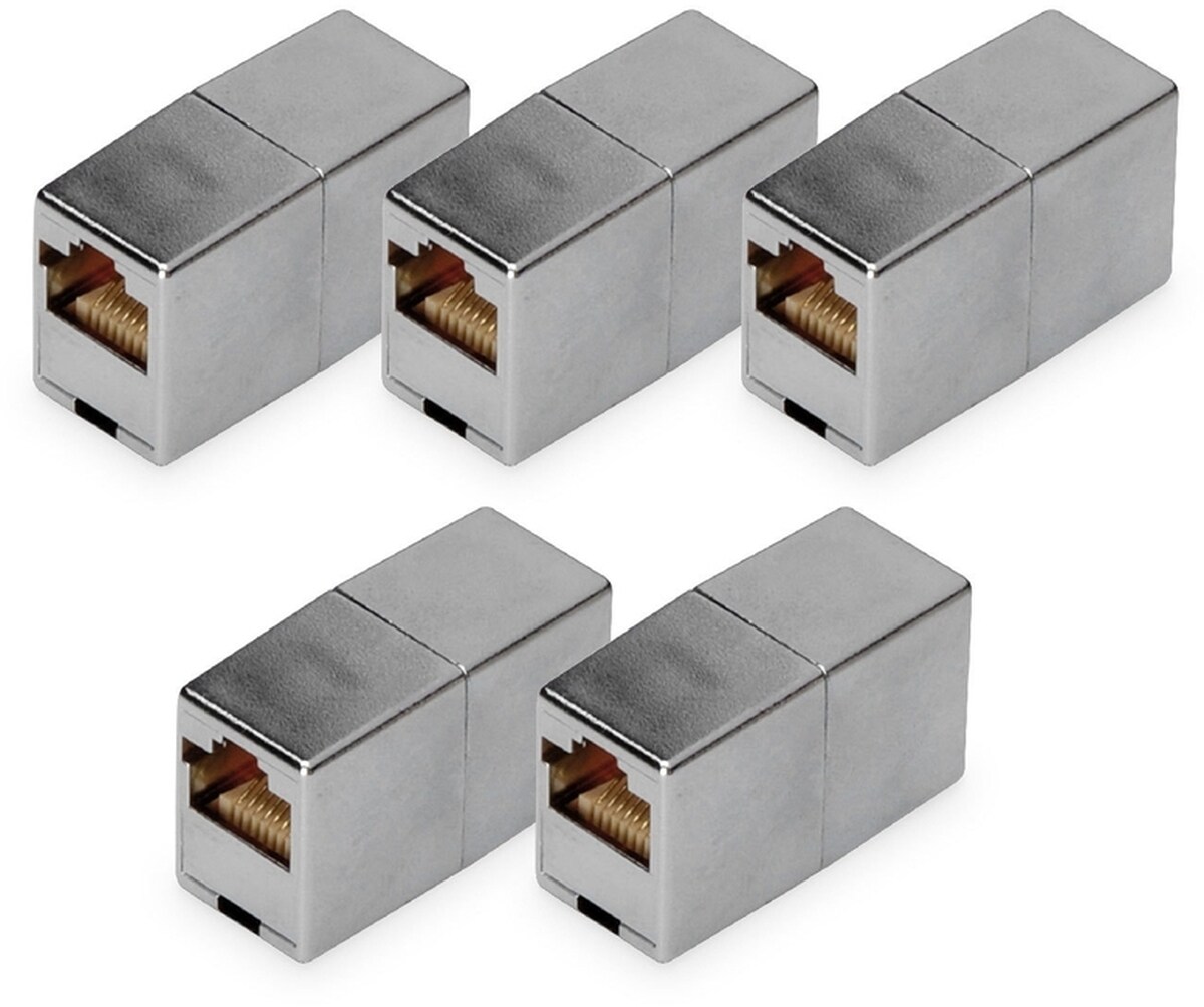 ASSMANN DIGITUS CAT 5e, Klasse D, RJ45 Modular Kupplung - 5 Stk. Image