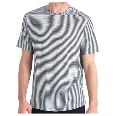 Icebreaker - Merino Linen S/S Tee Stripe - Merinoshirt Gr S grau Image