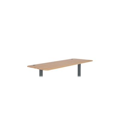 Mendler Tischplatte HWC-D40 für Schreibtische, Schreibtischplatte, 160x80cm ~ eichefarben Image