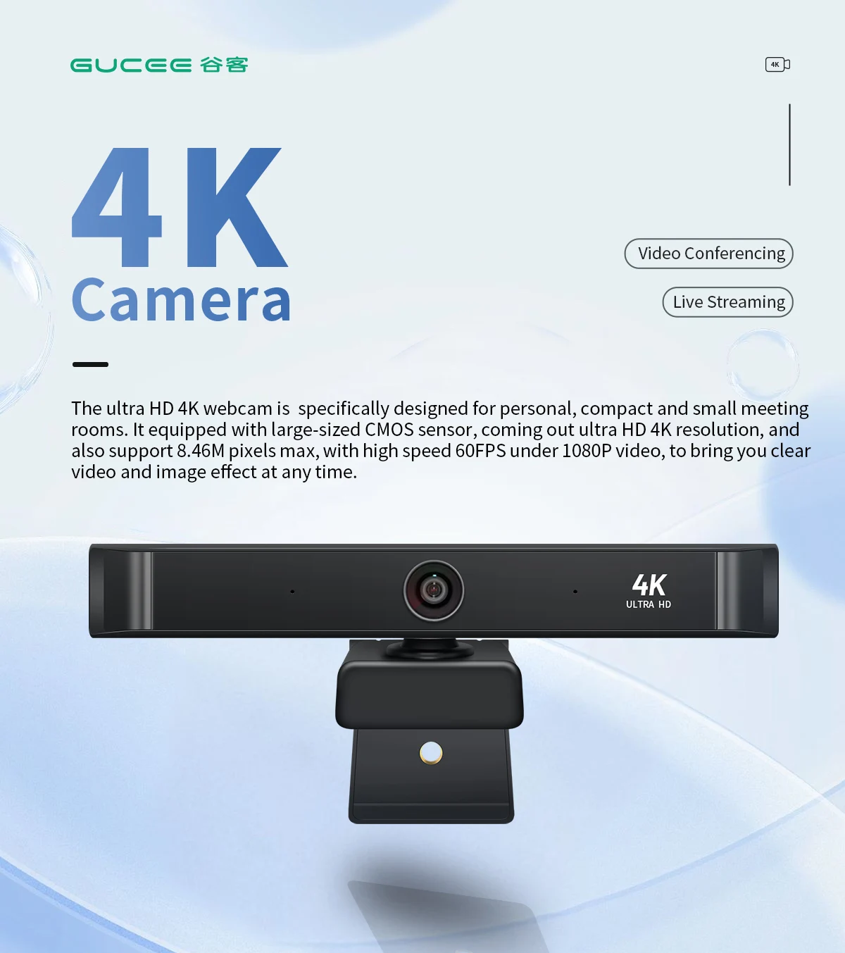 4K UHD 60fps 10x Zoom Autofokus USB Webcam für Videokonferenz Online-Unterricht Boardcast Digitalkamera Webcam Image