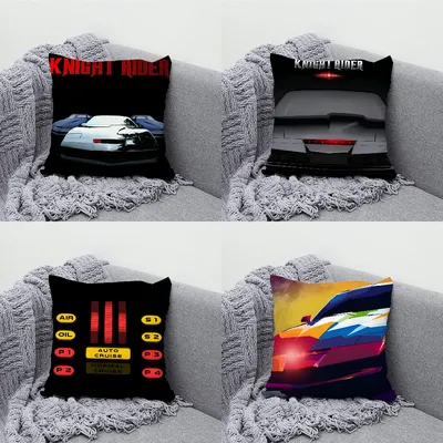 Knight Rider KITT Auto-Kissenbezug, weiche Kissenbezüge für Bauernhaus, Sofa-Dekoration, Image