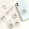 Transparent Cute Animal Round Phone Stand Foldable 360 Rotating Mobile Phone Ring Holder Smart Phone