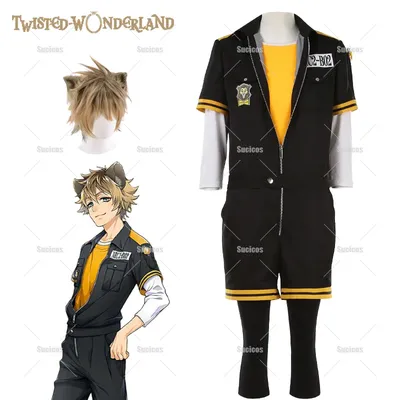 Anime Twisted Wonderland Ruggie Bucchi Cosplay Kostüm Perücke Ohr Sportswear Ausgefallene Outfits Image