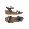 coolway Damen Sandale, Gr. 39, grau, Leder