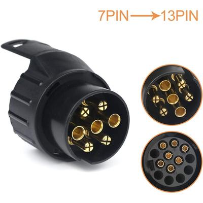 7/13 Anhänger-Steckdosen-Adapter, 7-polig auf 13-polig, Anhängerkupplungsstecker, 7-polig auf Image