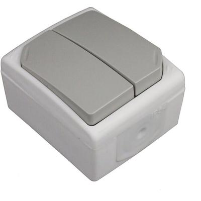 Doppelschalter wasserdicht 10A Zenitech Image