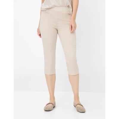 3/4-Hose RAPHAELA BY BRAX "Style PAMINA CAPRI", Damen, Gr. 50K (25), Kurzgrößen, beige, 96% Baumwolle, 4% Elasthan, Hosen Image