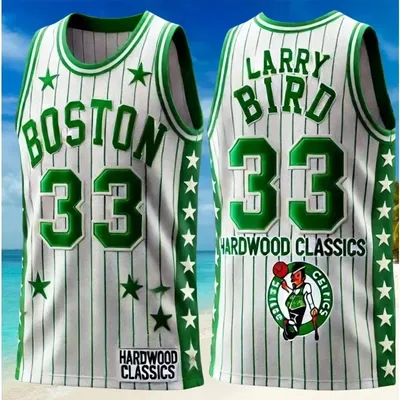 25 AR Unisex Boston Basketball Jersey Training Absorb Sweat Outdoors Exercise Jersey Adult&Kid