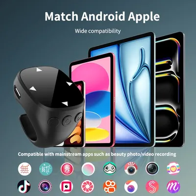 Touch Screen Wireless Bluetooth Mobile Tiktok Remote Control Mobile Phone page flipping Bluetooth