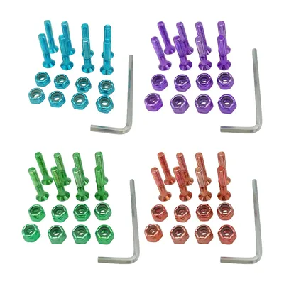 Set skateboard screws skateboard hardware track nuts skate screw bolts