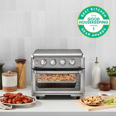 Cuisinart Air Fryer + Convection Toaster Oven, 8-1 Oven with Bake, Grill, Broil & Warm Options,