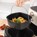 Teglia da forno antiaderente per torte Cestello Friggitrice ad aria per piatto da forno Stampo da forno per torte Cestino da forno Piatto per pizza Piatto da forno Pentola Bakeware