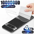 Pellicola morbida idrogel anteriore posteriore da 4 pezzi per Google Pixel 8 6 7 Pro 7A 6A pellicola salvaschermo a copertura totale pellicola adesiva trasparente accessori