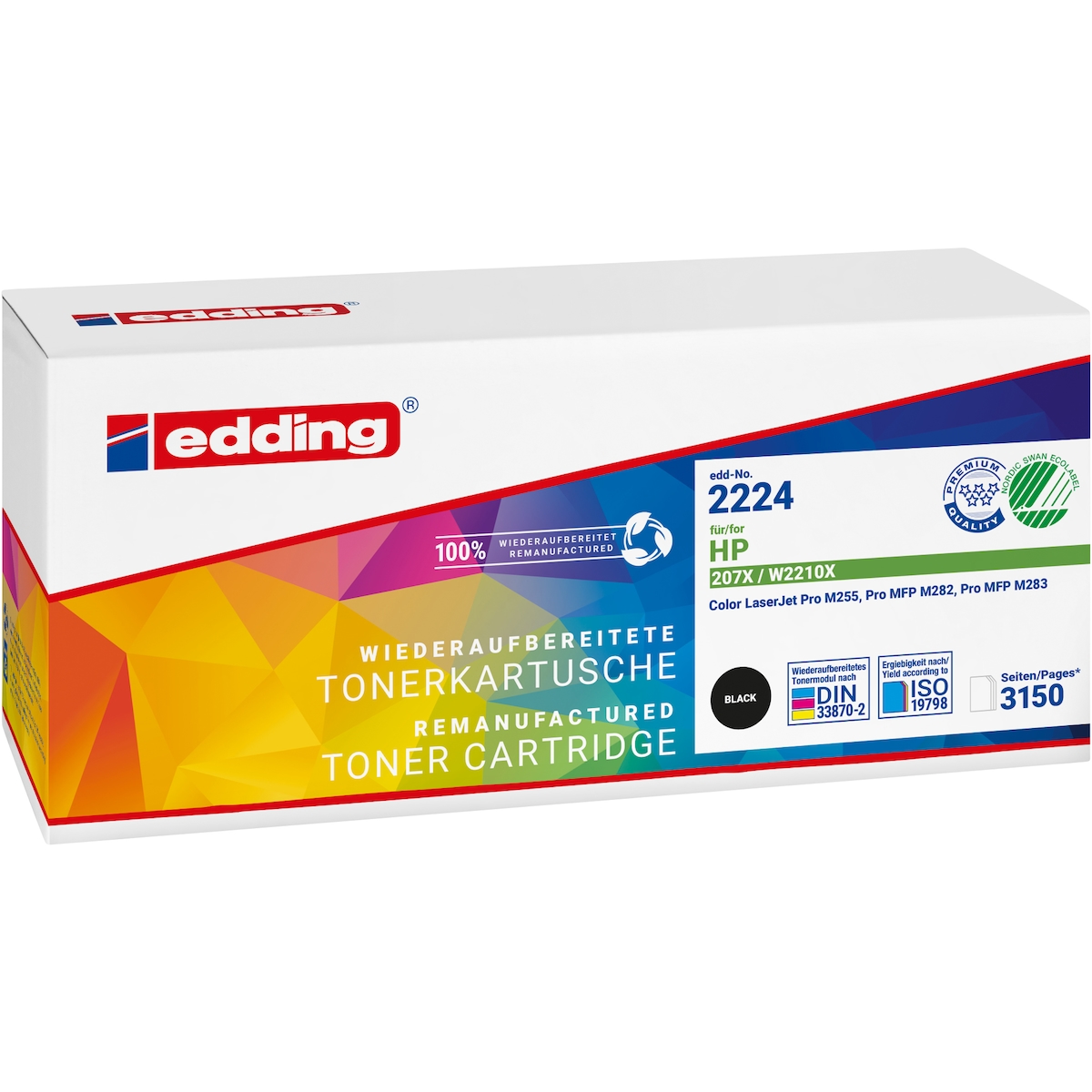 edding Toner 18-2224 wie HP W2210X schwarz Image
