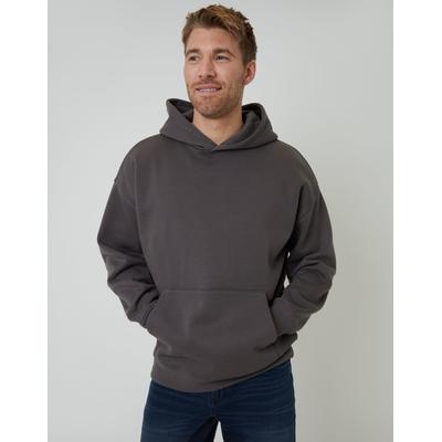 Slate Grey Relaxed Fit Pullover Hoodie