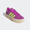 Sneaker ADIDAS SPORTSWEAR, Gr. 37, flash pink, lucid lemon, silber metallic, Leder, Synthetik, sportlich, Schuhe, Design auf den Spuren des adidas Gazelle Bold