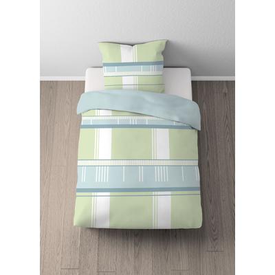 Wendebettwäsche "0270337", grün (pistaziengrün), B/L: 135cm x 200cm, , Polyester, B/L: 80cm x 80cm, Polyester, Obermaterial: 100% Polyester, CASTELL - MARKENBETTWÄSCHE, Bettwäsche, Cooling-Effekt - fördert Luftzirkulation, pflegeleicht, Reißverschluss Image
