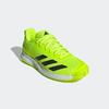 Tennisschuh ADIDAS PERFORMANCE "COURTFLASH SPEED 2", Gr. 45, grün (lucid lemon, core schwarz, cloud weiß), Textil, Synthetik, sportlich, Schuhe